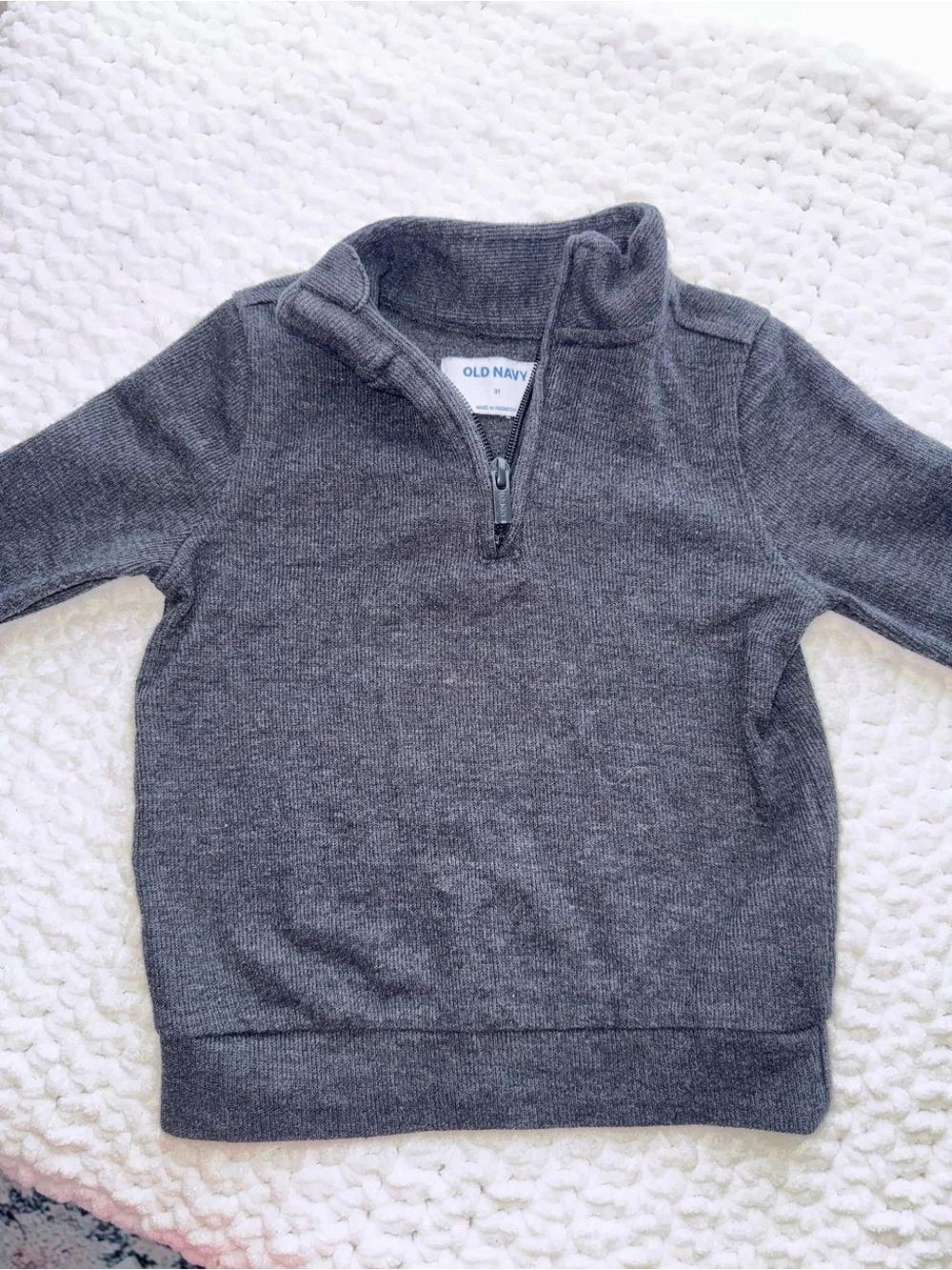 Old Navy Charcoal Half-Zip Pullover
